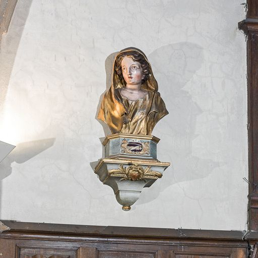 Buste-reliquaire de sainte Ursule. © Pierre-Marie Barbe-Richaud / Région Bourgogne-Franche-Comté, Inventaire du patrimoine - 2017