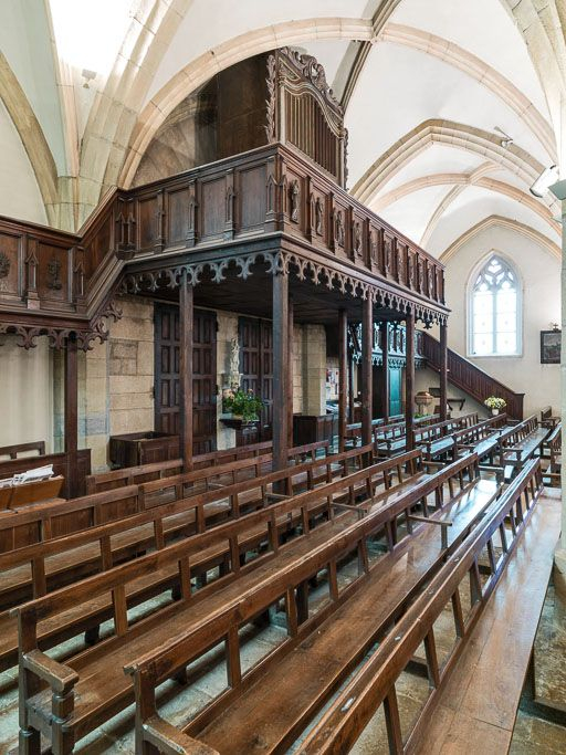 Vue de trois quarts de la tribune d'orgue. © Pierre-Marie Barbe-Richaud / Région Bourgogne-Franche-Comté, Inventaire du patrimoine - 2017