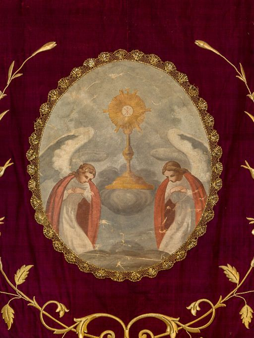 Détail : adoration du Saint-Sacrement. © Pierre-Marie Barbe-Richaud / Région Bourgogne-Franche-Comté, Inventaire du patrimoine - 2017