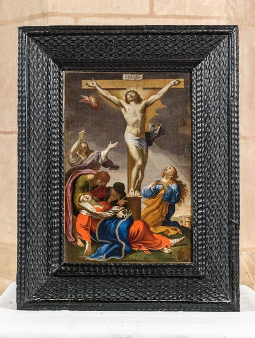 Tableau : la Crucifixion. © Pierre-Marie Barbe-Richaud / Région Bourgogne-Franche-Comté, Inventaire du patrimoine - 2017