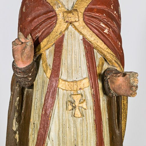 Détails : mains et ceinture. © Pierre-Marie Barbe-Richaud / Région Bourgogne-Franche-Comté, Inventaire du patrimoine - 2017