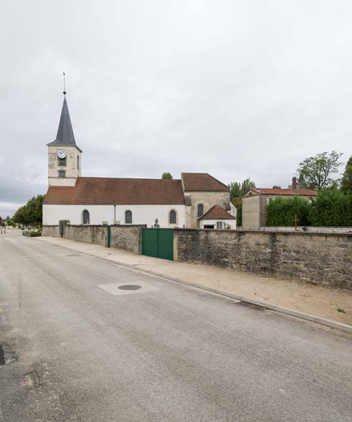 Vue générale de l'église. © Pierre-Marie Barbe-Richaud / Région Bourgogne-Franche-Comté, Inventaire du patrimoine - 2017