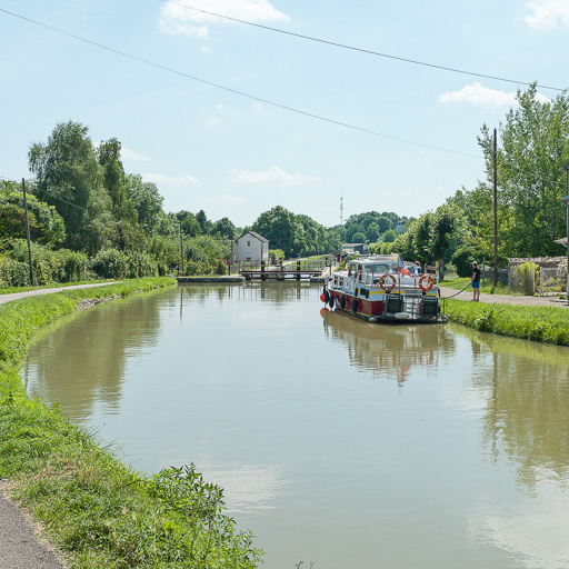 Vue du site d'écluse. © Pierre-Marie Barbe-Richaud / Région Bourgogne-Franche-Comté, Inventaire du patrimoine - 2017