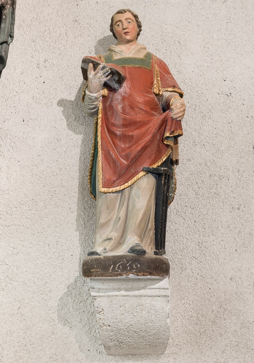 Saint Laurent : de face. © Pierre-Marie Barbe-Richaud / Région Bourgogne-Franche-Comté, Inventaire du patrimoine - 2017