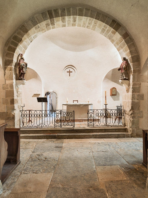 Vue rapprochée du choeur. © Pierre-Marie Barbe-Richaud / Région Bourgogne-Franche-Comté, Inventaire du patrimoine - 2017