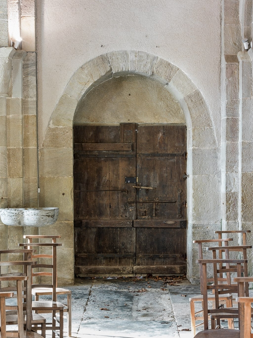 Porte d'entrée, côté intérieur. © Pierre-Marie Barbe-Richaud / Région Bourgogne-Franche-Comté, Inventaire du patrimoine - 2017