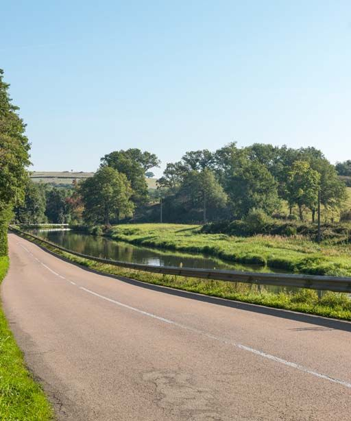 Vue de l'ancien site d'écluse, sans la maison éclusière aujourd'hui détruite. © Pierre-Marie Barbe-Richaud / Région Bourgogne-Franche-Comté, Inventaire du patrimoine - 2017