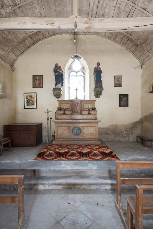 Vue d'ensemble du choeur. © Pierre-Marie Barbe-Richaud / Région Bourgogne-Franche-Comté, Inventaire du patrimoine - 2018