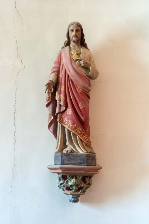 Jésus Christ montrant son cur et ses plaies, chapelle nord. © Pierre-Marie Barbe-Richaud / Région Bourgogne-Franche-Comté, Inventaire du patrimoine - 2018
