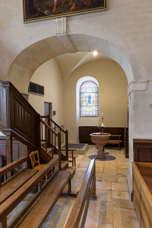 Chapelle des fonts baptismaux. © Pierre-Marie Barbe-Richaud / Région Bourgogne-Franche-Comté, Inventaire du patrimoine - 2018