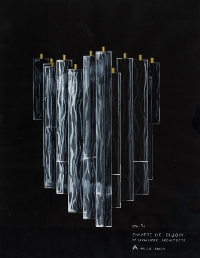  théâtre luminaire d'applique © Pierre-Marie Barbe-Richaud / Région Bourgogne-Franche-Comté, Inventaire du patrimoine - 2022