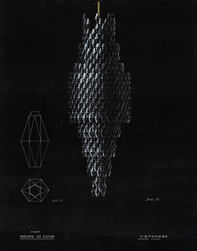  théâtre lustre © Pierre-Marie Barbe-Richaud / Région Bourgogne-Franche-Comté, Inventaire du patrimoine - 2022