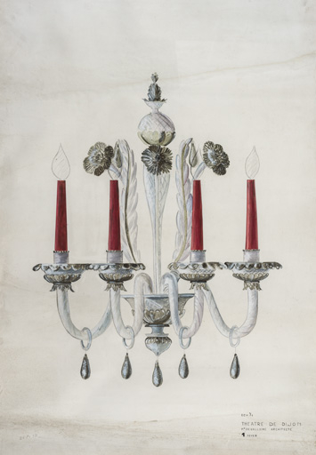  théâtre lustre © Pierre-Marie Barbe-Richaud / Région Bourgogne-Franche-Comté, Inventaire du patrimoine - 2022