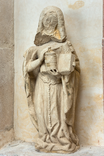 statue © Pierre-Marie Barbe-Richaud / Région Bourgogne-Franche-Comté, Inventaire du patrimoine - 2023  statue © Pierre-Marie Barbe-Richaud / Région Bourgogne-Franche-Comté, Inventaire du patrimoine - 2023