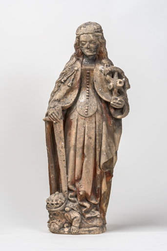statue © Pierre-Marie Barbe-Richaud / Région Bourgogne-Franche-Comté, Inventaire du patrimoine - 2023  statue © Pierre-Marie Barbe-Richaud / Région Bourgogne-Franche-Comté, Inventaire du patrimoine - 2023