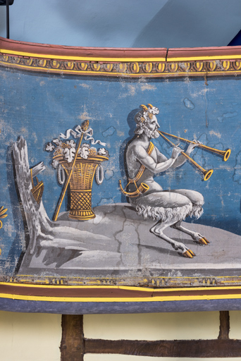 théâtre peinture monumentale © Pierre-Marie Barbe-Richaud / Région Bourgogne-Franche-Comté, Inventaire du patrimoine - 2023  théâtre peinture monumentale © Pierre-Marie Barbe-Richaud / Région Bourgogne-Franche-Comté, Inventaire du patrimoine - 2023