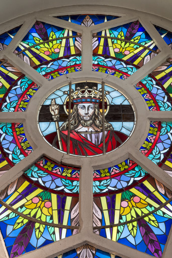 verrière © Pierre-Marie Barbe-Richaud / Région Bourgogne-Franche-Comté, Inventaire du patrimoine - 2023  verrière © Pierre-Marie Barbe-Richaud / Région Bourgogne-Franche-Comté, Inventaire du patrimoine - 2023