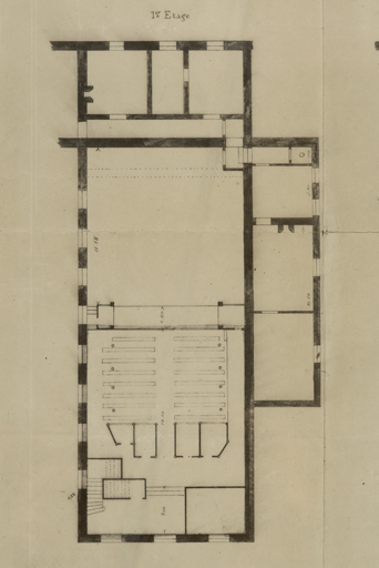 théâtre église tribunal collège © Pierre-Marie Barbe-Richaud / Région Bourgogne-Franche-Comté, Inventaire du patrimoine - 2024  théâtre église tribunal collège © Pierre-Marie Barbe-Richaud / Région Bourgogne-Franche-Comté, Inventaire du patrimoine - 2024