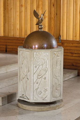  couvercle des fonts baptismaux fonts baptismaux © Pierre-Marie Barbe-Richaud / Région Bourgogne-Franche-Comté, Inventaire du patrimoine - 2025