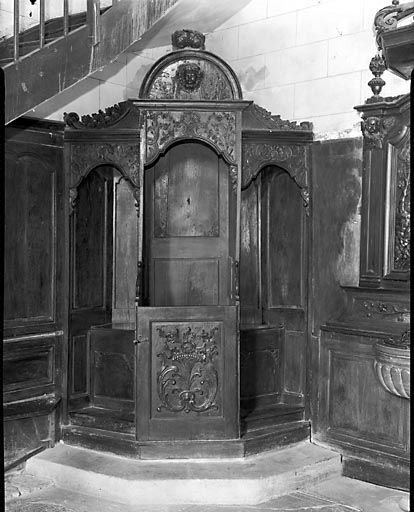 Vue générale du confessionnal sud. © Yves Sancey / Région Bourgogne-Franche-Comté, Inventaire du patrimoine - 1973