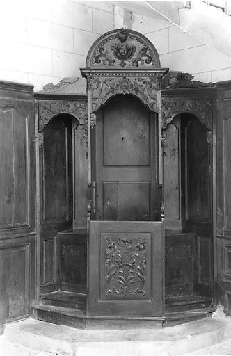 Vue générale du confessionnal nord. © Yves Sancey / Région Bourgogne-Franche-Comté, Inventaire du patrimoine - 1973