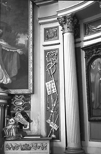 Détail de l'aile droite : parclose gauche. © Yves Sancey / Région Bourgogne-Franche-Comté, Inventaire du patrimoine - 1973