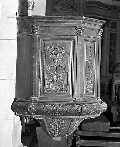 Détail du premier panneau de la cuve. © Yves Sancey / Région Bourgogne-Franche-Comté, Inventaire du patrimoine - 1973