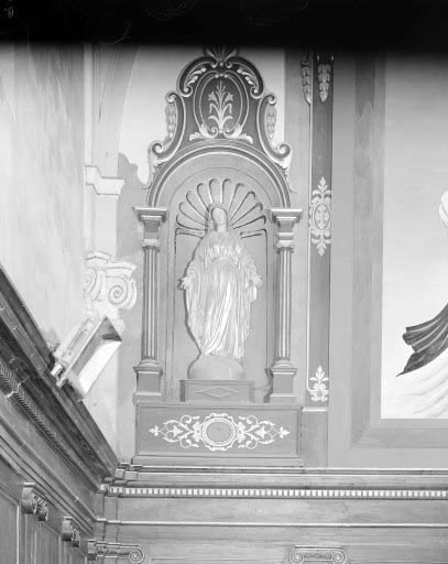 Détail : statue de la vierge de l'Immaculée Conception © Yves Sancey / Région Bourgogne-Franche-Comté, Inventaire du patrimoine - 1974