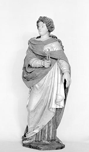 Sainte Agathe : vue de trois quarts. © Yves Sancey / Région Bourgogne-Franche-Comté, Inventaire du patrimoine - 1974