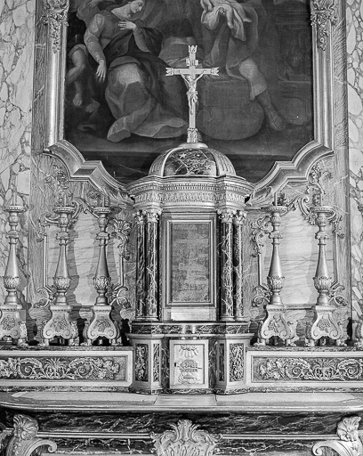 Tabernacle ouvert, vue de face. © Yves Sancey / Région Bourgogne-Franche-Comté, Inventaire du patrimoine - 1974