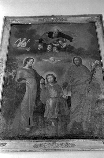 Tableau de la Sainte Famille situé dans le collatéral nord. © Guy Forestier / Région Bourgogne-Franche-Comté, Inventaire du patrimoine - 1974