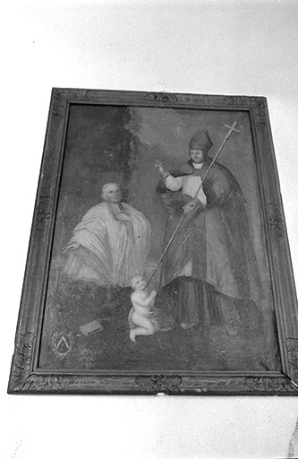 Tableau de saint Claude situé dans le collatéral nord. © Guy Forestier / Région Bourgogne-Franche-Comté, Inventaire du patrimoine - 1974