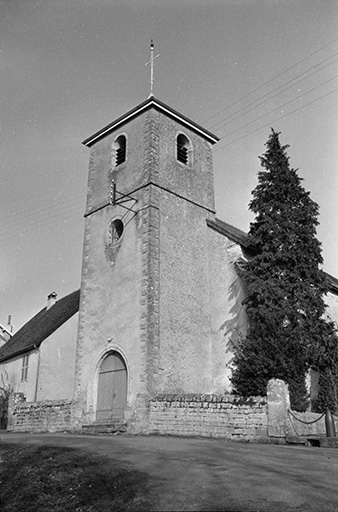 La tour-clocher. © Guy Forestier / Région Bourgogne-Franche-Comté, Inventaire du patrimoine - 1974