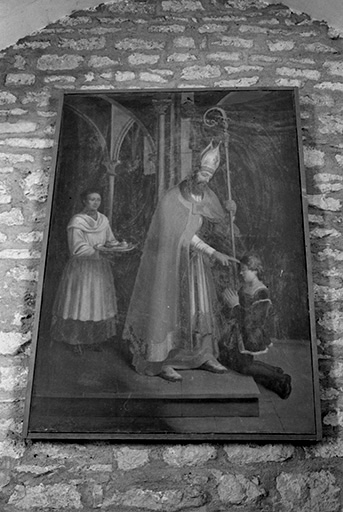 Tableau représentant saint Claude, XIXe siècle : vue de face © Guy Forestier / Région Bourgogne-Franche-Comté, Inventaire du patrimoine - 1974