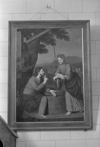 Tableau représentant Jésus et la Samaritaine, 1838 : vue de face © Guy Forestier / Région Bourgogne-Franche-Comté, Inventaire du patrimoine - 1974