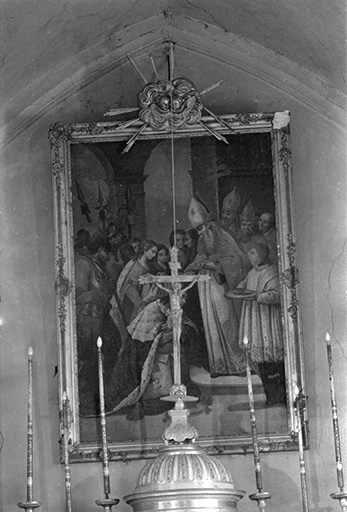 Tableau du sacre de Clovis, XIXe siècle : vue de face. © Guy Forestier / Région Bourgogne-Franche-Comté, Inventaire du patrimoine - 1974
