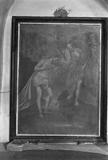 Tableau : Baptême du Christ : vue d'ensemble. © Guy Forestier / Région Bourgogne-Franche-Comté, Inventaire du patrimoine - 1974