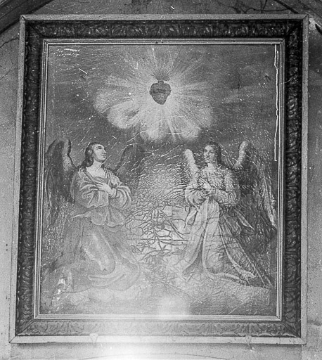 Tableau de l'adoration du Sacré-Coeur : vue d'ensemble. © Guy Forestier / Région Bourgogne-Franche-Comté, Inventaire du patrimoine - 1974