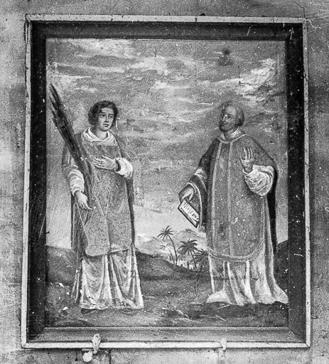 Tableau de deux saints martyrs : vue d'ensemble. © Guy Forestier / Région Bourgogne-Franche-Comté, Inventaire du patrimoine - 1974