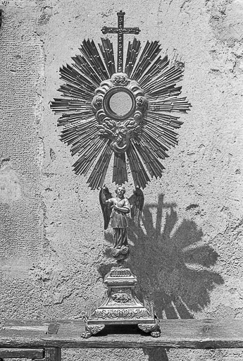 Ostensoir-soleil vu de face. © Guy Forestier / Région Bourgogne-Franche-Comté, Inventaire du patrimoine - 1974