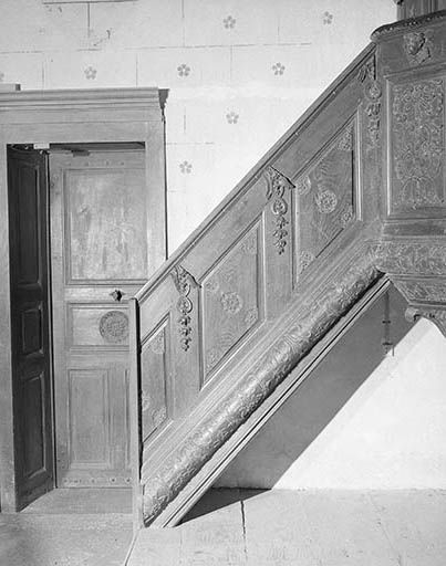 Détail : la rampe. © Yves Sancey / Région Bourgogne-Franche-Comté, Inventaire du patrimoine - 1974