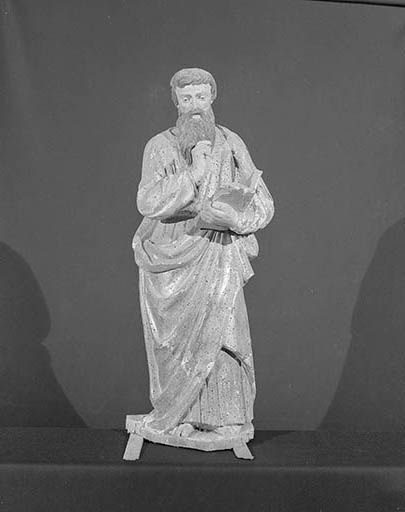 Saint Matthieu : face. © Yves Sancey / Région Bourgogne-Franche-Comté, Inventaire du patrimoine - 1974