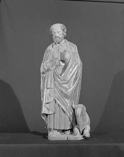 Saint Luc : face. © Yves Sancey / Région Bourgogne-Franche-Comté, Inventaire du patrimoine - 1974