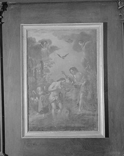Tableau : le Baptême du Christ. © Yves Sancey / Région Bourgogne-Franche-Comté, Inventaire du patrimoine - 1974