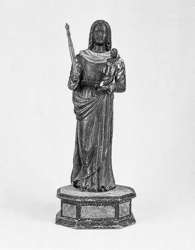 Vue de face sans ses vêtements de tissu. © Yves Sancey / Région Bourgogne-Franche-Comté, Inventaire du patrimoine - 1975