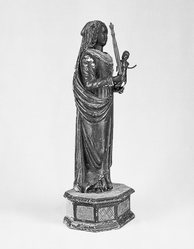 Vue de profil droit sans ses vêtements de tissu. © Yves Sancey / Région Bourgogne-Franche-Comté, Inventaire du patrimoine - 1975