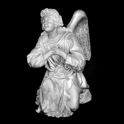 Ange droit vu de face. © Yves Sancey / Région Bourgogne-Franche-Comté, Inventaire du patrimoine - 1975