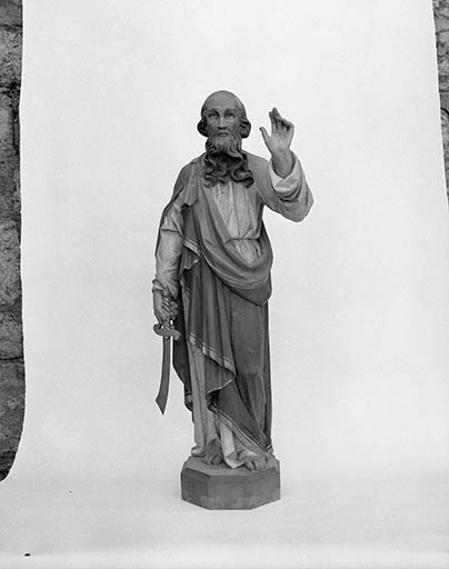 Statue : Abraham © Yves Sancey / Région Bourgogne-Franche-Comté, Inventaire du patrimoine - 1975