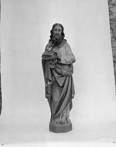 Statue : Noé © Yves Sancey / Région Bourgogne-Franche-Comté, Inventaire du patrimoine - 1975