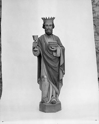 Statue : Melchisédech © Yves Sancey / Région Bourgogne-Franche-Comté, Inventaire du patrimoine - 1975
